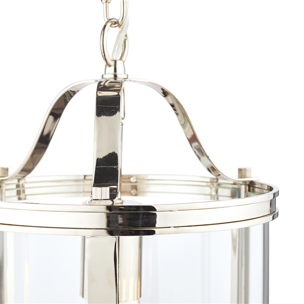 (image for) Laura Ashley Lanton 6 Light Semi-Flush Matt Antique Brass and Ribbed Glass